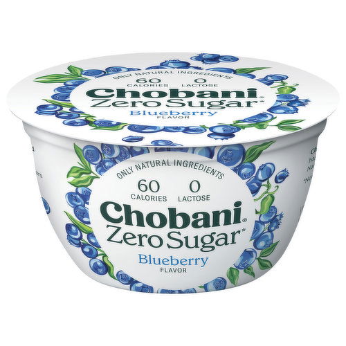 Chobani Yogurt, Zero Sugar, Blueberry