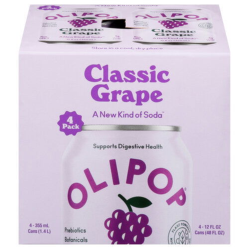 Olipop Classic Grape Soda