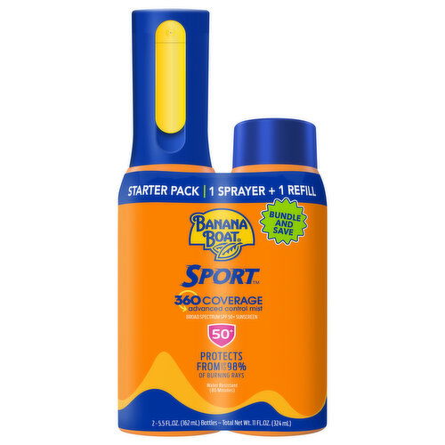 Banana Boat Sport SPF 50+ Sunscreen Starter Pack