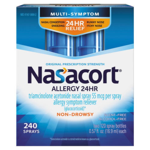 Nasacort Allergy, 24HR, Original Prescription Strength