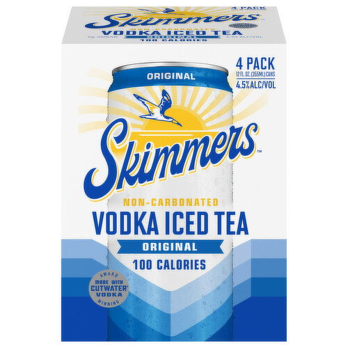 Skimmers Vodka Iced Tea, Non-Carbonated, Original