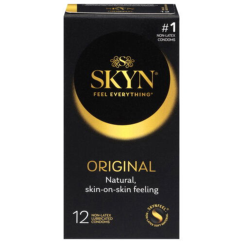 Skyn Condoms, Non-Latex, Lubricated, Original