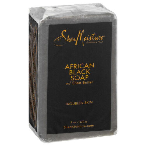 Shea Moisture Soap, African Black, Troubled Skin, with Shea Butter