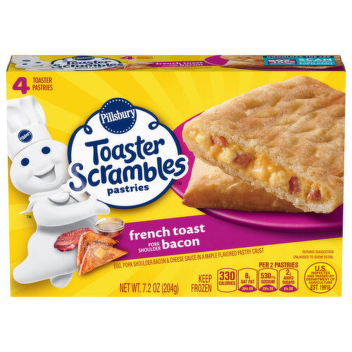 Pillsbury Toaster Scrambles French Toast Pork Shoulder Bacon Toaster Pastries