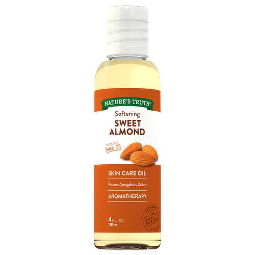 Nature's Truth Softening Sweet Almond Aromatherapy Unscented Skin Care Oil