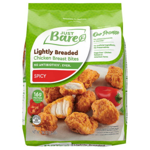 Just Bare® Lightly Breaded Spicy Chicken Breast Bites