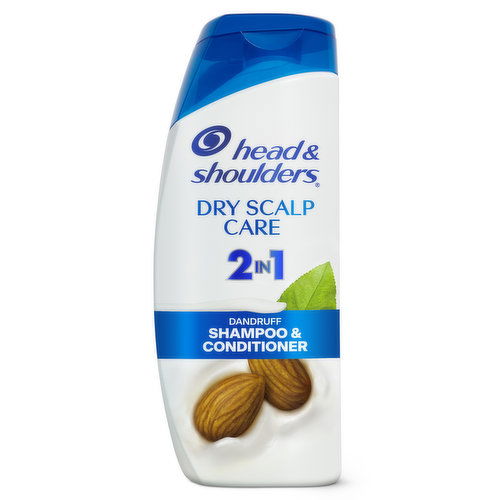 Head & Shoulders 2 in 1 Dandruff Shampoo and Conditioner, Dry Scalp Care 20.7 oz