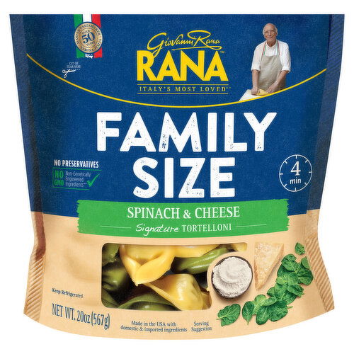 Rana Spinach & Cheese Tortelloni 20 oz Refrigerated Pasta