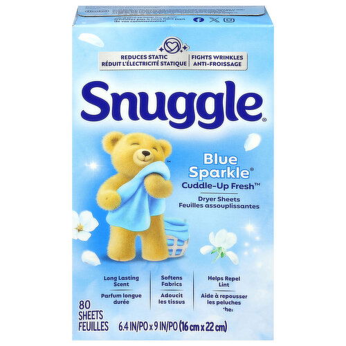 Snuggle Blue Sparkle Dryer Sheets
