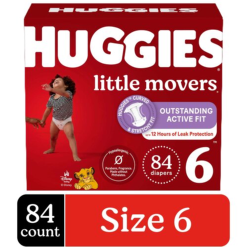 Huggies Little Movers Huge Value 6 (Over 35 lb) Disney Baby Diapers
