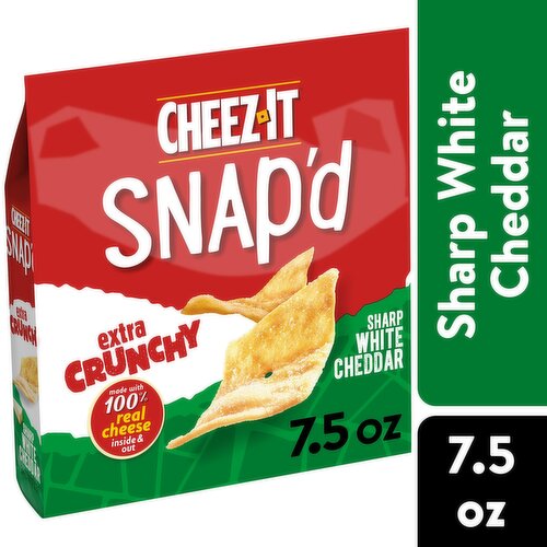 Cheez-It Cheese Cracker Chips, Sharp White Cheddar