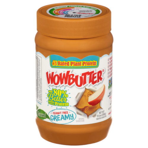 Wowbutter Toasted Soybutter, Peanut Free, Creamy