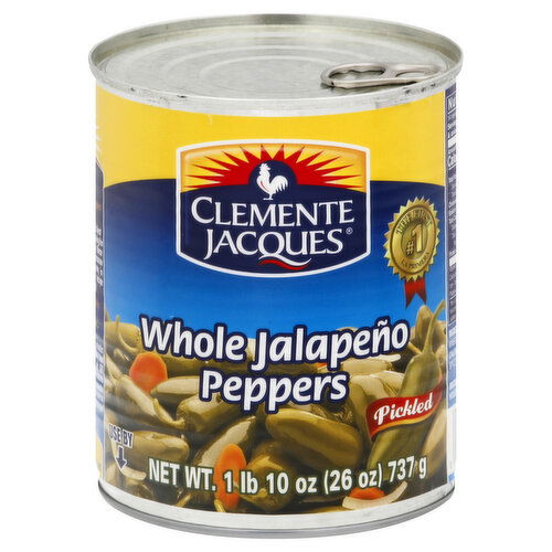 Clemente Jacques Jalapeno Peppers, Whole, Pickled