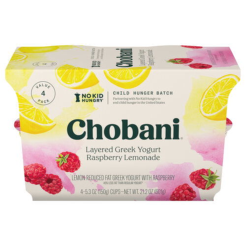 Chobani Layered Raspberry Lemonade Greek Yogurt