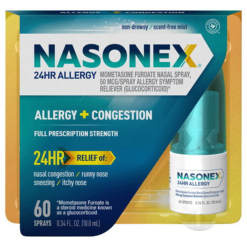 Nasonex Allergy + Congestion, Full Prescription Strength