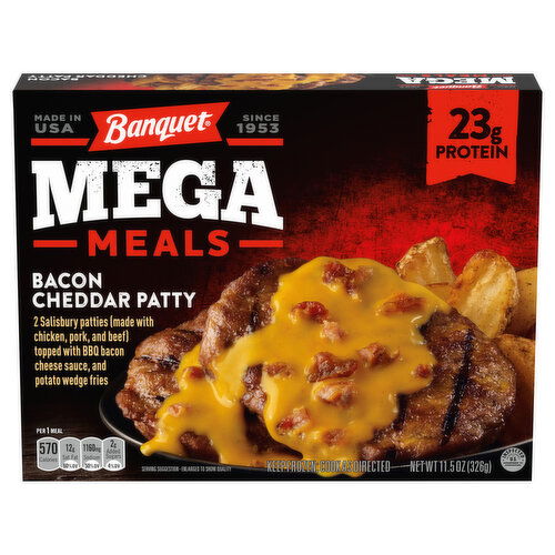 Banquet Mega Meals Bacon Cheddar Patty