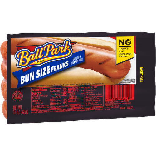 Ball Park Bun Length Hot Dogs, Classic