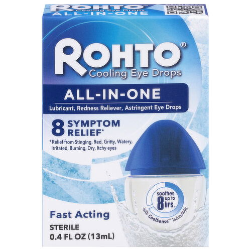 Rohto All-in-One 8 Symptom Relief Cooling Eye Drops
