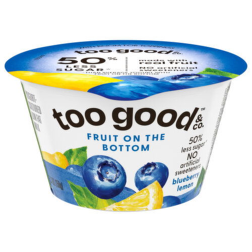 Too Good & Co. Yogurt, Blueberry Lemon, Fruit on the Bottom