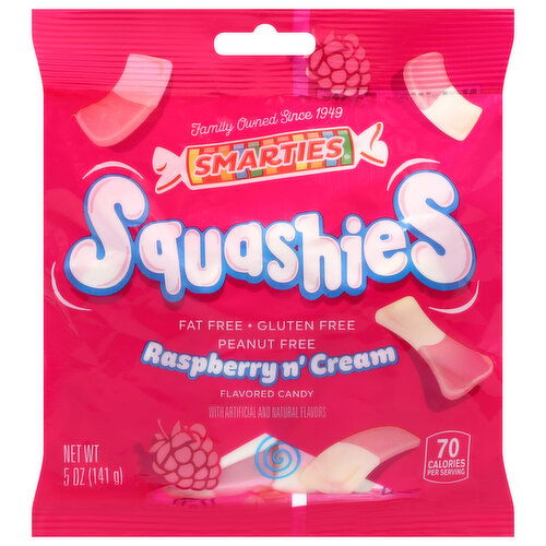 Smarties Squashies Candy, Raspberry and Cream