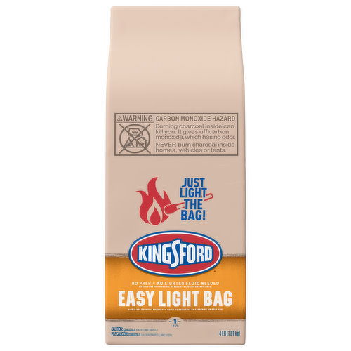 Kingsford Charcoal Briquets, Single-Use, Easy Light Bag