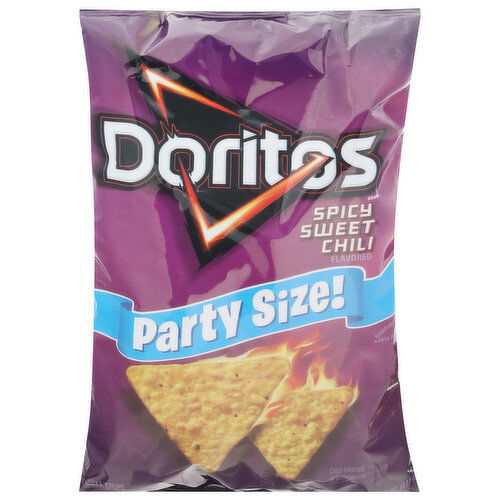 Doritos Tortilla Chips, Spicy Sweet Chili Flavored, Party Size!