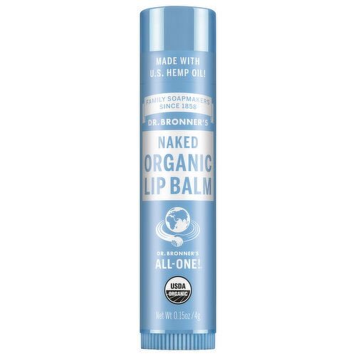 Dr. Bronner's Lip Balm, Organic, Naked