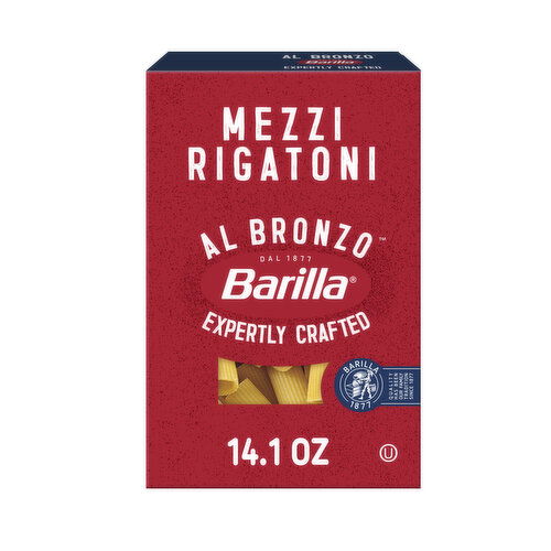 Barilla Al Bronzo Mezzi Rigatoni Pasta