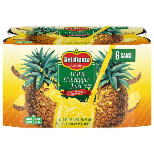 Del Monte Juice, 100% Pineapple