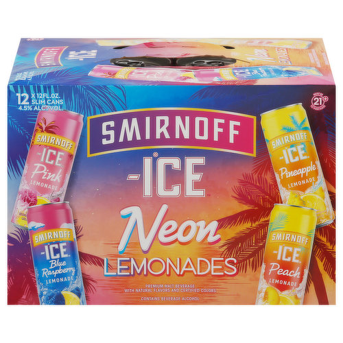 Smirnoff Neon Lemonades Variety 12 Can