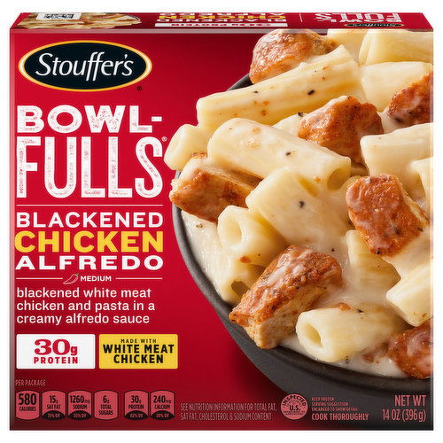 Stouffer's Bowl-Fulls Blackened Chicken Alfredo, Medium