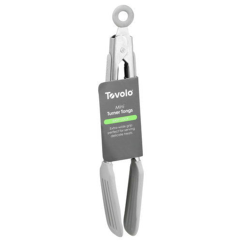 Tovolo Turner Tongs, Mini, Easy Lock