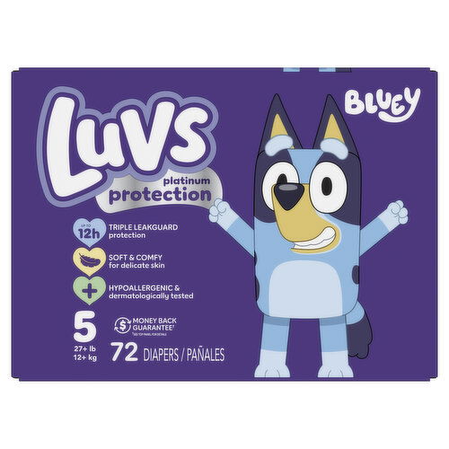 Luvs Platinum Protection Platinum Protection Baby Diapers, Size 5