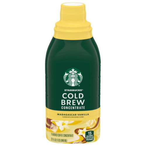 Starbucks Coffee Concentrate, Madagascar Vanilla, Cold Brew