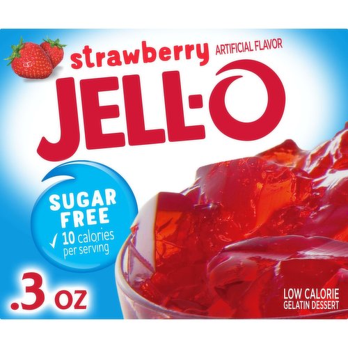 Jell-O Strawberry Sugar Free Gelatin Dessert Mix