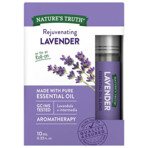 Nature's Truth Essential Oil Blend, Rejuvenating, Lavender, Roll-On