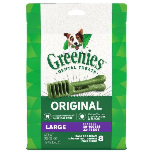 Greenies Dental Treats Daily Dental Treats, Original, Large