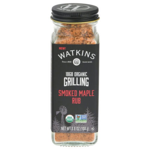 Watkins Rub, Organic, Smoked Maple, Grilling