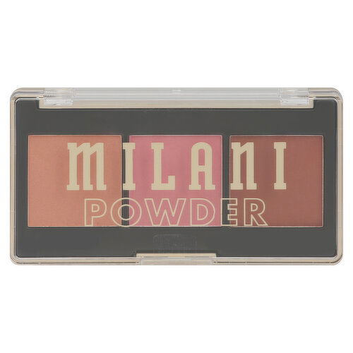 Milani Powder Blush Palette, Cheek Kiss, Golden Hour Glow 120