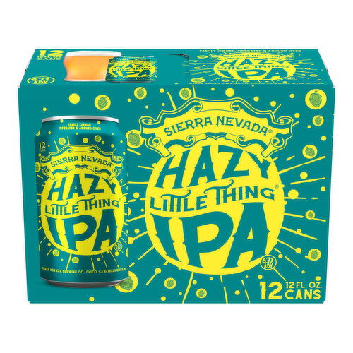 Sierra Nevada Beer, Hazy Little Thing IPA Craft Beer 12 Pack (12oz Cans)