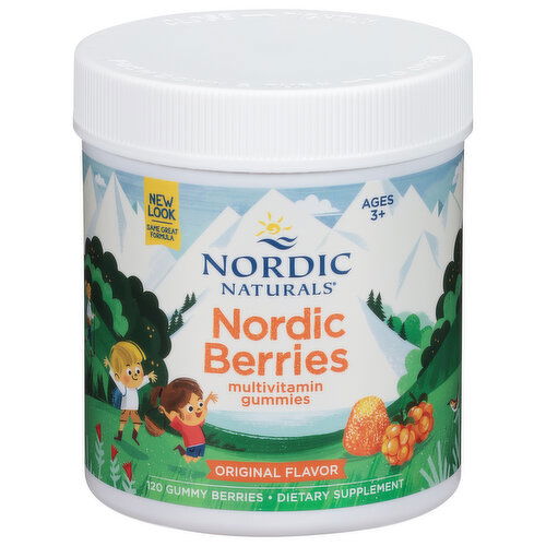 Nordic Naturals Nordic Berries, Multivitamin, Gummies, Original Flavor