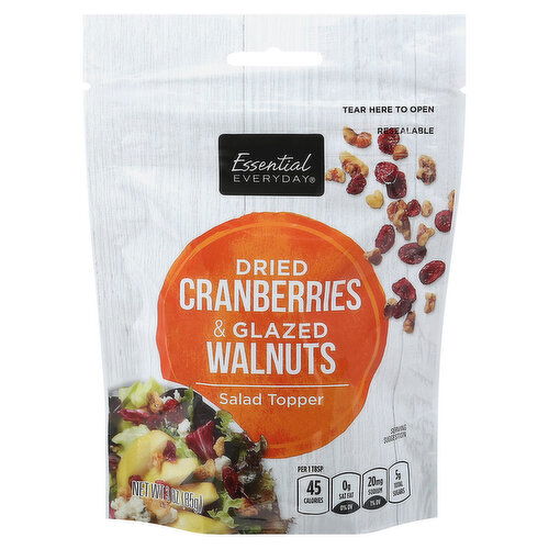 Essential Everyday Salad Topper, Dried Cranberries & Glazed Walnuts