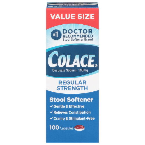 Colace Stool Softener, Regular Strength, Value Size