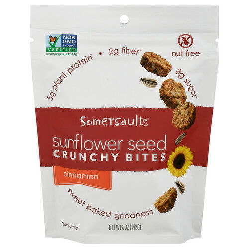 Somersaults Crunchy Bites, Sunflower Seed, Cinnamon