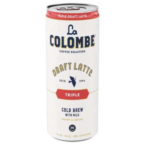 La Colombe Cold Brew, with Milk, Draft Latte, Triple