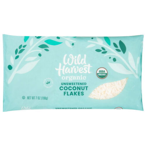 Wild Harvest Coconut Flakes, Organic, Unsweetened