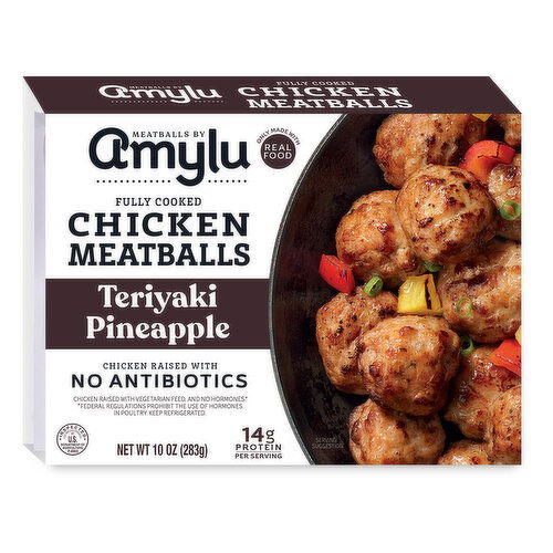 Amylu Foods Teriyaki Pineapple Chicken Meatballs