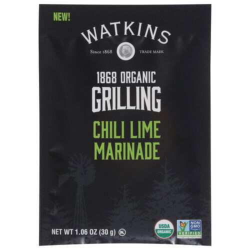 Watkins Chili Lime Marinade, Organic, Grilling