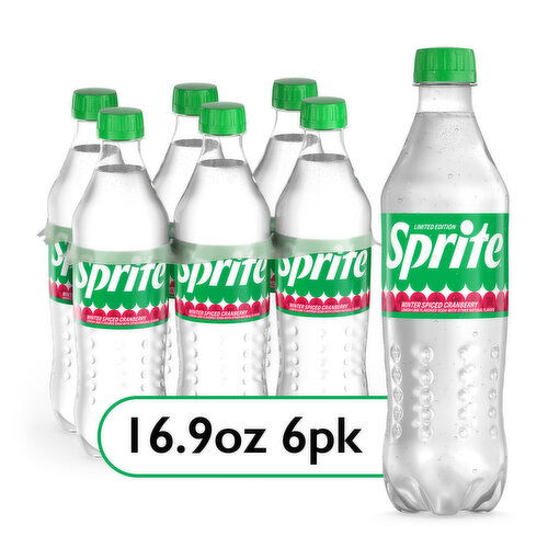 Sprite  Winter Spiced Cranberry, Lemon-Lime And Cranberry Flavored Soda Pop Soft Drink