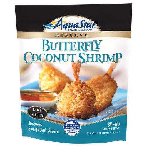 Aqua Star Smart Seafood Butterfly Coconut Large Shrimp